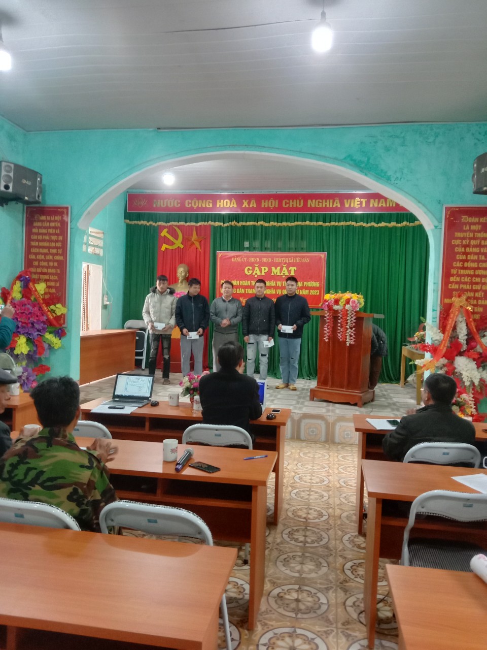 Xã Hữu Sản tổ chức hội nghị Tọa đàm gặp mặt Công dân hoàn thành nghĩa vụ quân sự về địa phương và công dân tham gia nghĩa vụ quân sự năm 2023.